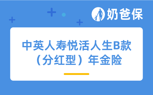 中英人寿悦活人生B款（分红型）年金险怎么样？收益如何？