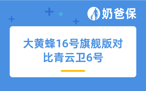 大黄蜂16号旗舰版对比青云卫6号，哪款更适合孩子投保？