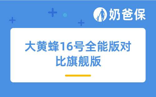 大黄蜂16号全能版vs旗舰版：保障差在哪？一篇说清怎么选不踩坑