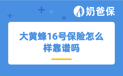 大黄蜂16号保险怎么样靠谱吗？有哪些特色？