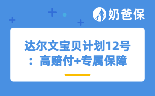 达尔文宝贝计划12号：高赔付+专属保障，靠谱守护孩子成长路