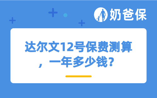 达尔文12号保费测算，一年多少钱？