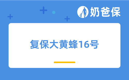 复保大黄蜂16号是哪个保险公司的？值不值得买？