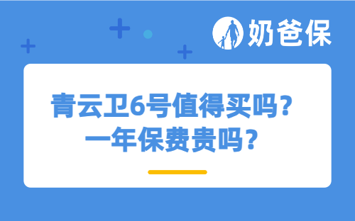 青云卫6号值得买吗？一年保费贵吗？