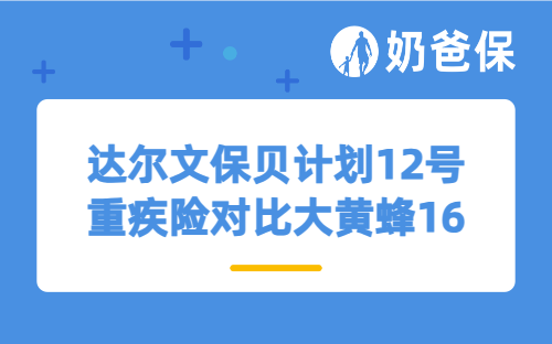 达尔文保贝计划12号重疾险对比大黄蜂16号旗舰版，该如何选择？
