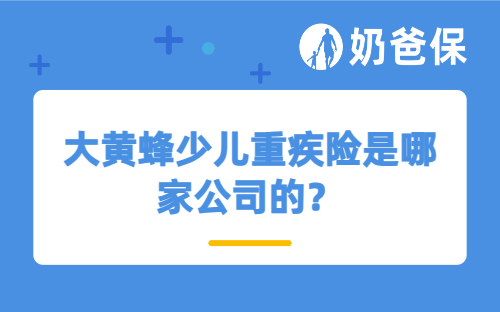 大黄蜂少儿重疾险是哪家公司的？保险公司怎么看？