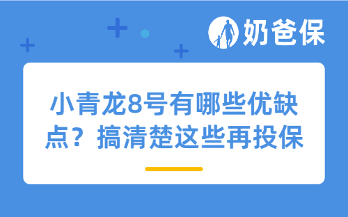 小青龙8号有哪些优缺点？搞清楚这些再投保