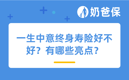 一生中意终身寿险好不好？有哪些亮点？