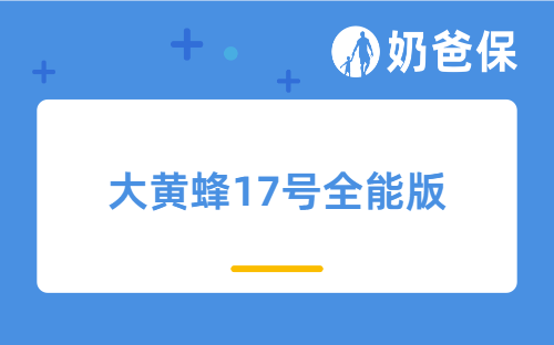 大黄蜂17号全能版保单包含哪些保障?附解读
