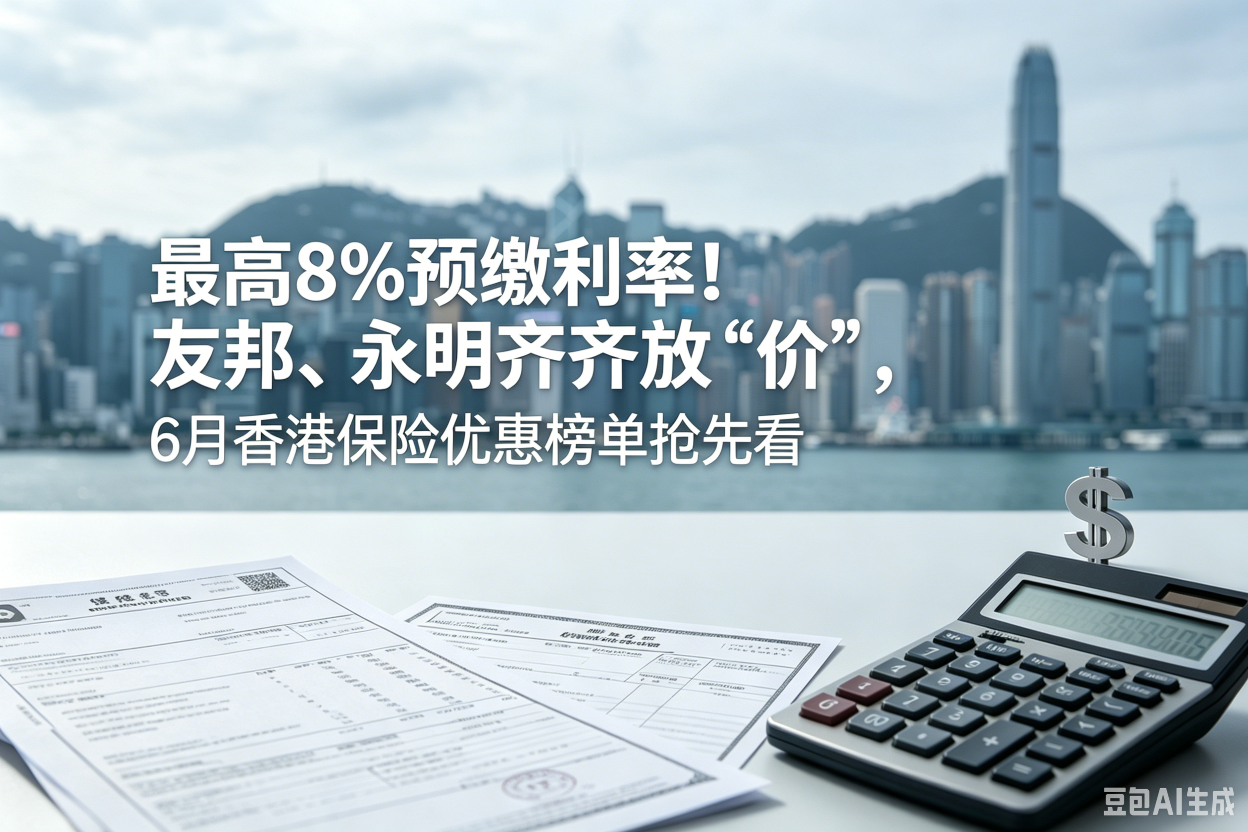 6月香港保险优惠榜单出炉：最高8%预缴利率！永明、友邦集体放“价”，错过血亏！