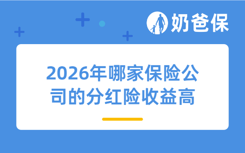 2026年哪家保险公司的分红险收益高？7款热门产品全面对比