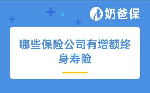 哪些保险公司有增额终身寿险？主流公司及产品全面对比
